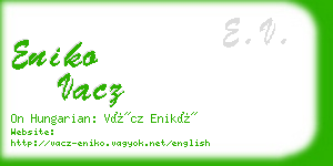 eniko vacz business card